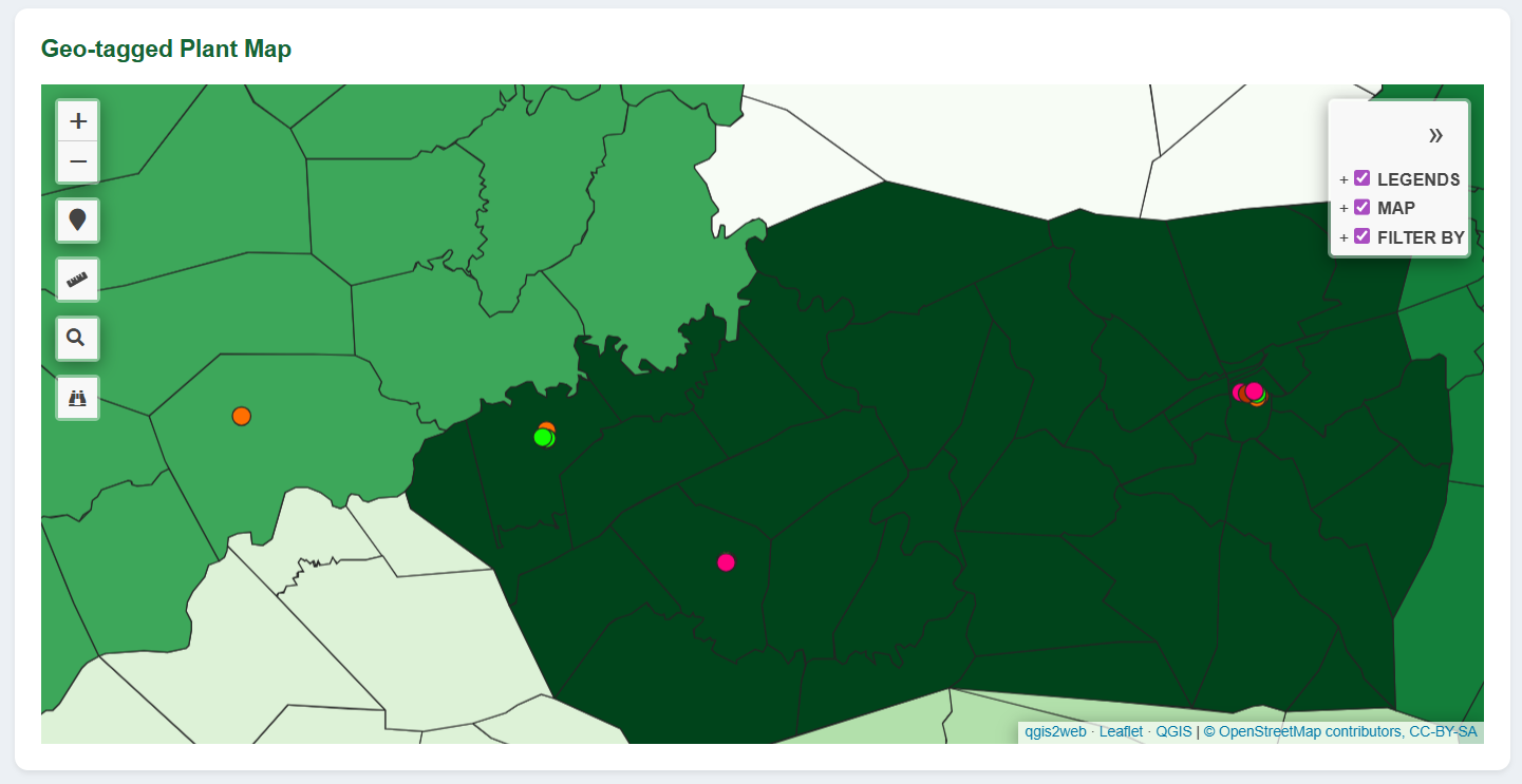 Plant Visualization Main Menu